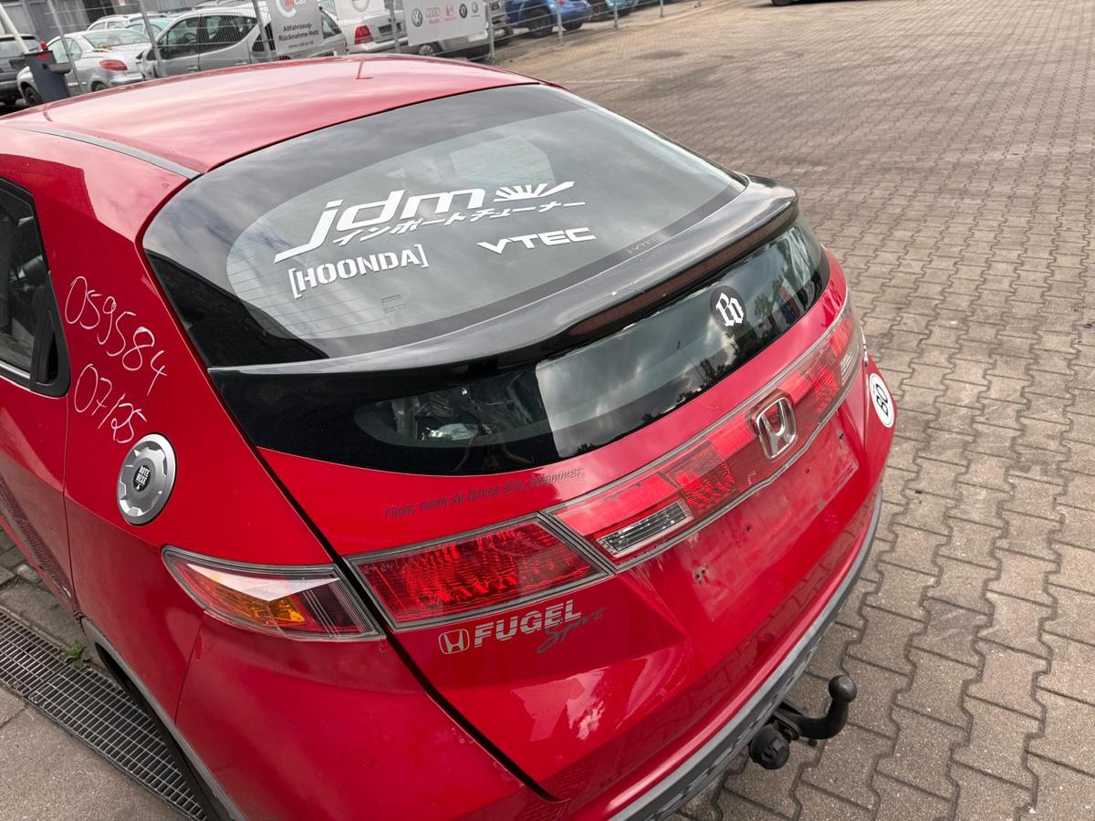 Honda Civic FK2 VIII original Heckklappe mit Scheibe R81 Milano Red Rohbau BJ08